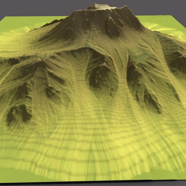 3d model mountain terrain - MountainT4... by ERLHN