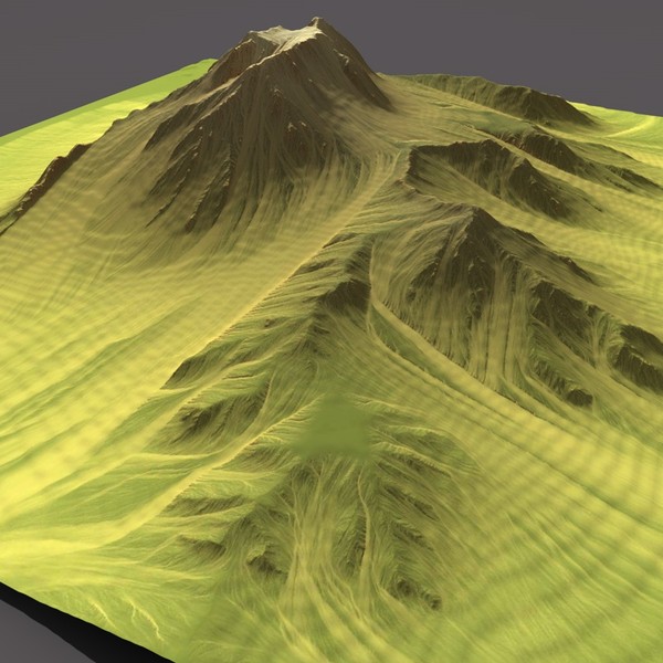 3d model mountain terrain - MountainT4... by ERLHN