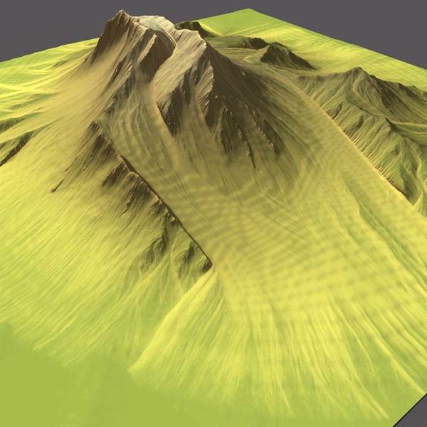 3d model mountain terrain - MountainT4... by ERLHN