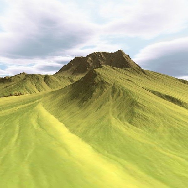 3d model mountain terrain - MountainT4... by ERLHN