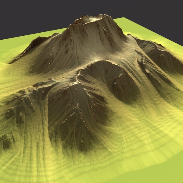 3d model mountain terrain - MountainT6... by ERLHN