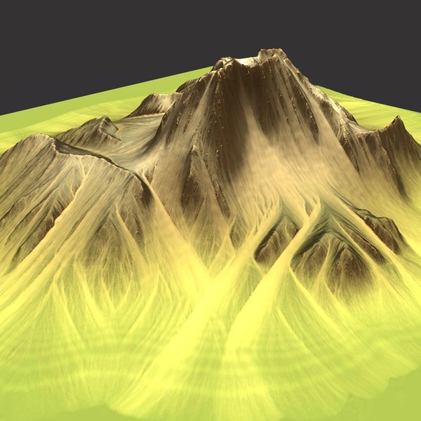 3d model mountain terrain - MountainT6... by ERLHN