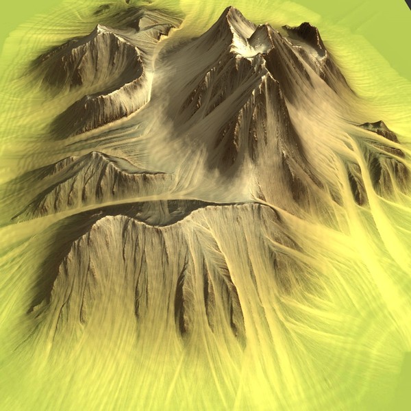 3d model mountain terrain - MountainT6... by ERLHN