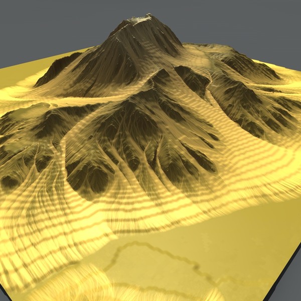 mountain terrain c4d - Mountaint7 by ERLHN