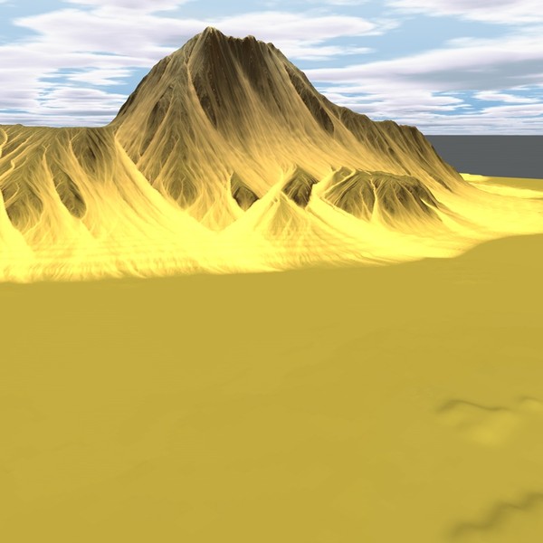 mountain terrain c4d - Mountaint7 by ERLHN
