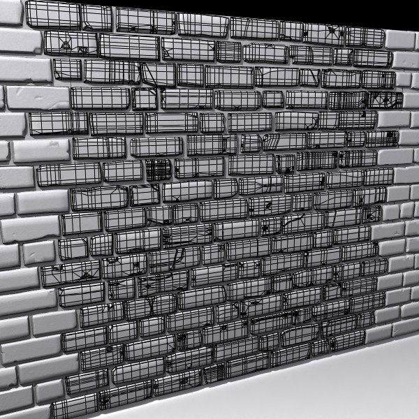 3d model brick wall 02 - Bricks wall #02... by Sunnncho