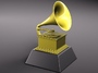 3d model of award statue trophy grammy