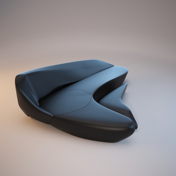 3d model sofa moon - Sofa by Stubborn3D