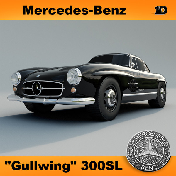 3d mercedes benz 300 sl - Mercedes-Benz 300SL by OODINDD