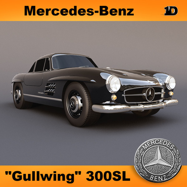 3d mercedes benz 300 sl - Mercedes-Benz 300SL by OODINDD