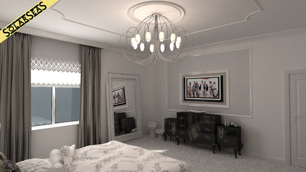 3ds max scene bedroom interior provence - Bedroom Provence... by solarseas