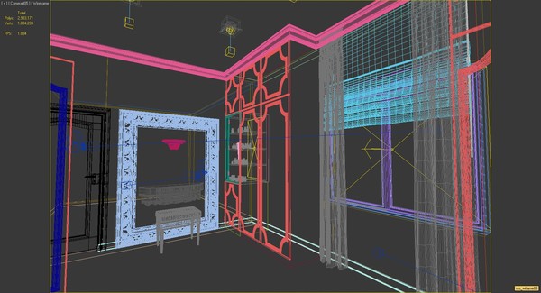 3ds max scene bedroom interior provence - Bedroom Provence... by solarseas