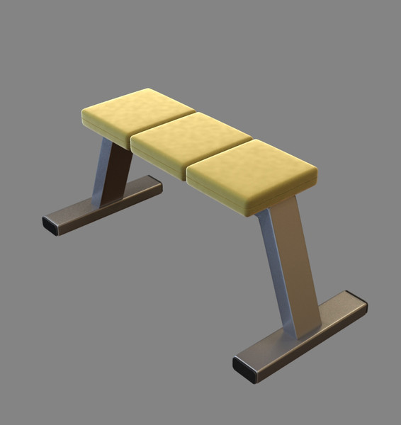 bench table 3d max - Bench table by dentonvanzan