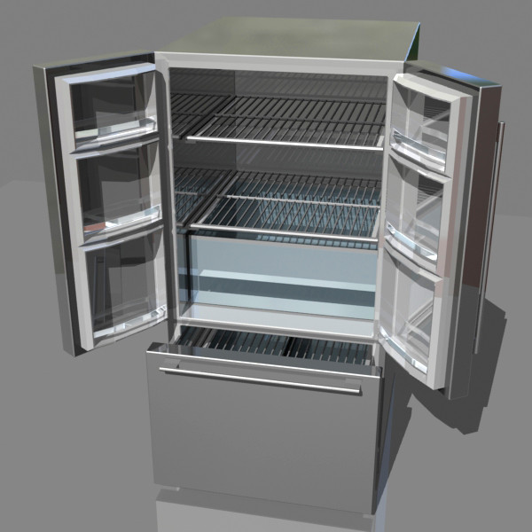 refrigerator door dxf - Two Door Refrigerator by mostlysquare