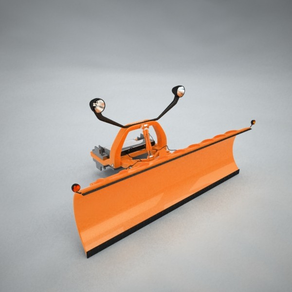 3ds snowplow plow snow - Snowplow attachment by QLEE