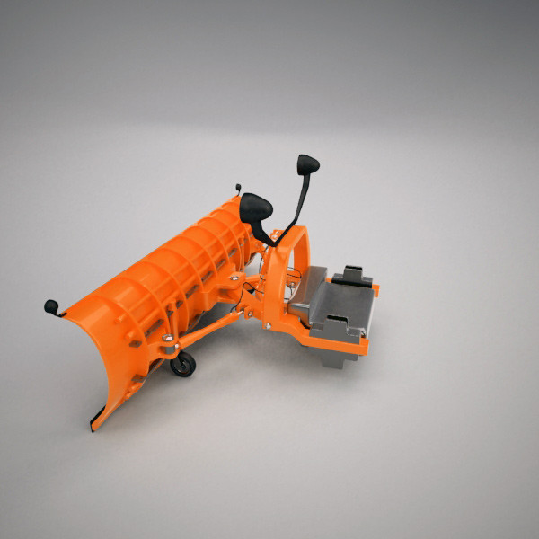 3ds snowplow plow snow - Snowplow attachment by QLEE