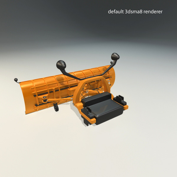 3ds snowplow plow snow - Snowplow attachment by QLEE