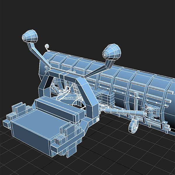 3ds snowplow plow snow - Snowplow attachment by QLEE