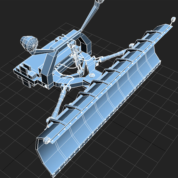 3ds snowplow plow snow - Snowplow attachment by QLEE