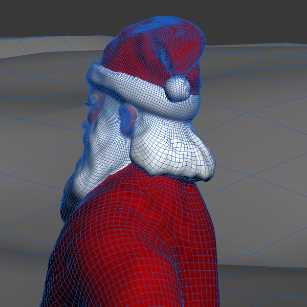 3d scene santa claus model - Christmas Scene by PolyTron