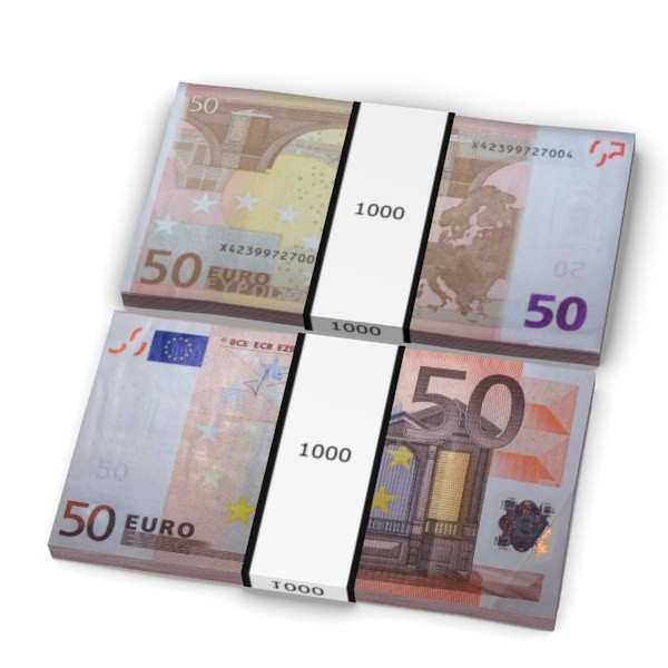 3d pack euros model - EURO-1000 by bescec