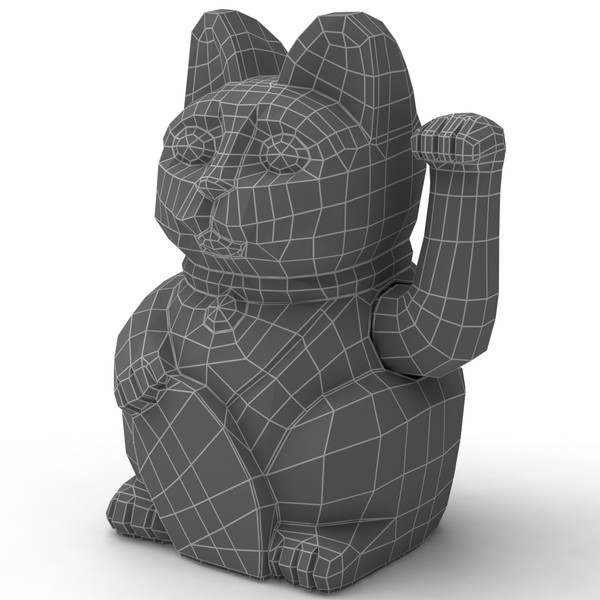 maneki neko 3d model - Maneki neko by coboide