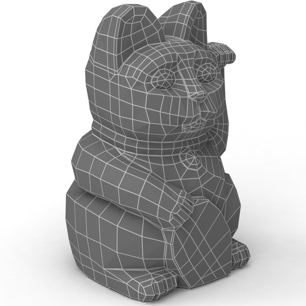 maneki neko 3d model - Maneki neko by coboide