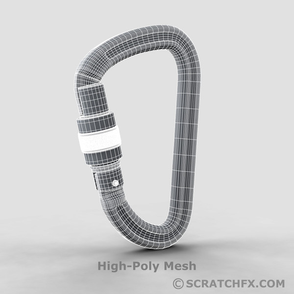 3d karabiner model - KARABINER by ScratchFX