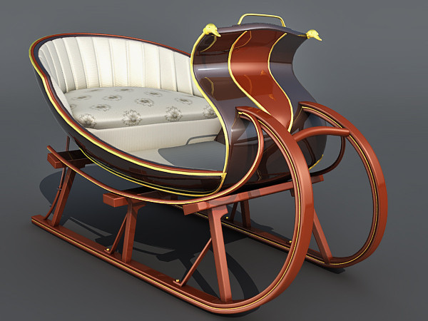 3d model sled sleigh sledge - Sled 3d model by Eric.Levi