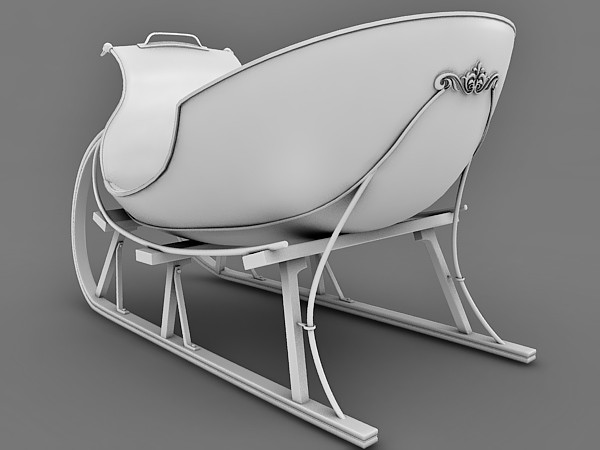 3d model sled sleigh sledge - Sled 3d model by Eric.Levi