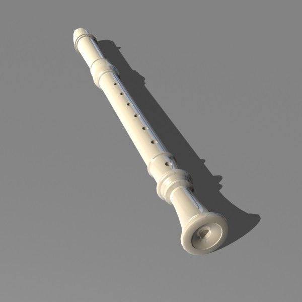 3d model recorder - Plastic Recorder by mostlysquare