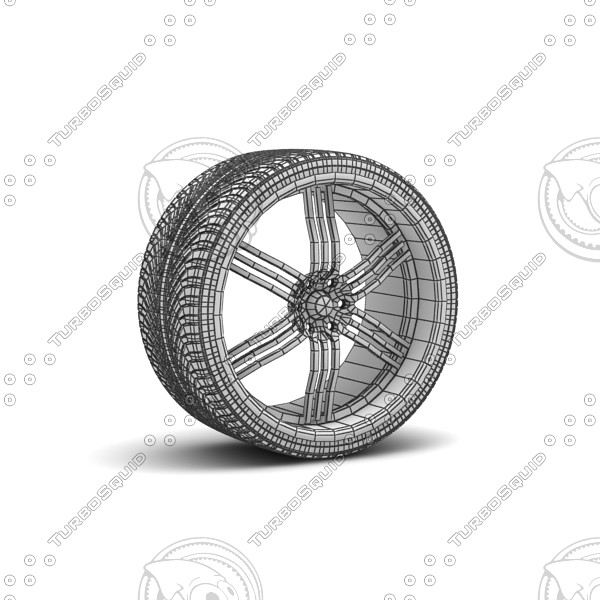 maya tyre - Wheel chrome by AkSdev