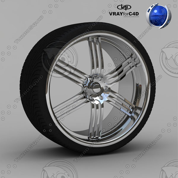 maya tyre - Wheel chrome by AkSdev