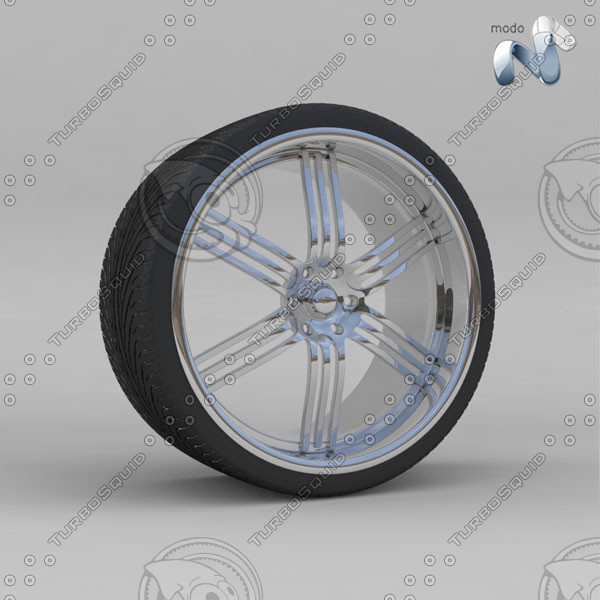 maya tyre - Wheel chrome by AkSdev