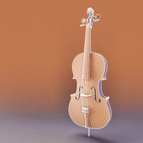 3d model cello bow - Cello 02 by warlockgraphics