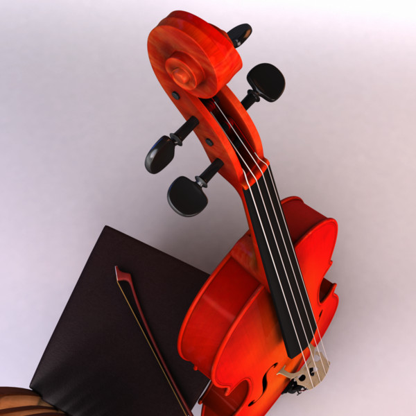 3d model cello bow - Cello 02 by warlockgraphics