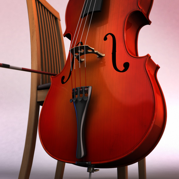 3d model cello bow - Cello 02 by warlockgraphics