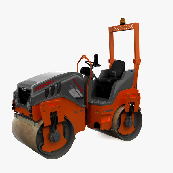 max tandem roller hamm hd - Tandem Roller Hamm HD 12 VV by 3d_molier