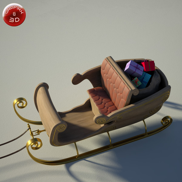 3d scene santa claus model - Christmas Scene by PolyTron