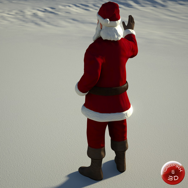 3d scene santa claus model - Christmas Scene by PolyTron