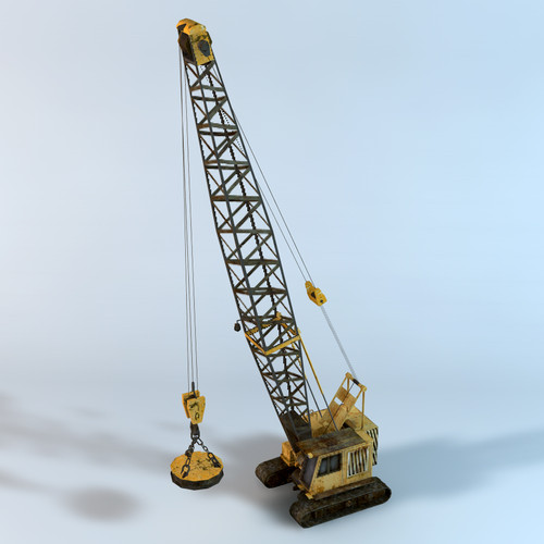3dsmax crawler crane - Crawler Crane by NesAn Studio