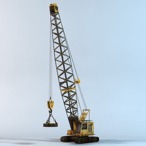 3dsmax crawler crane - Crawler Crane by NesAn Studio