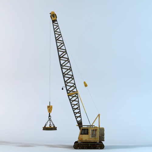 3dsmax crawler crane - Crawler Crane by NesAn Studio