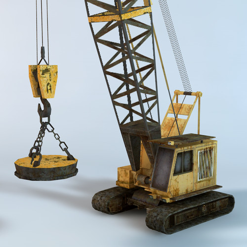 3dsmax crawler crane - Crawler Crane by NesAn Studio