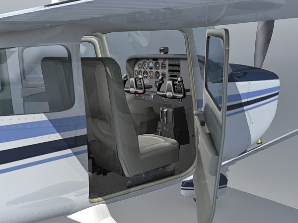 cessna 172 skyhawk 3ds - Cessna 172 skyhawk by Eric.Levi