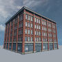 3d office building