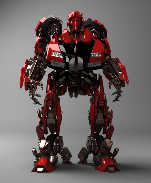 3d model robot cyborg scifi - Jazz by dentonvanzan