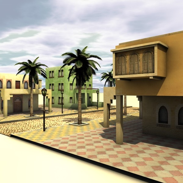 3d arab city houses - Arabstreet2 by ERLHN