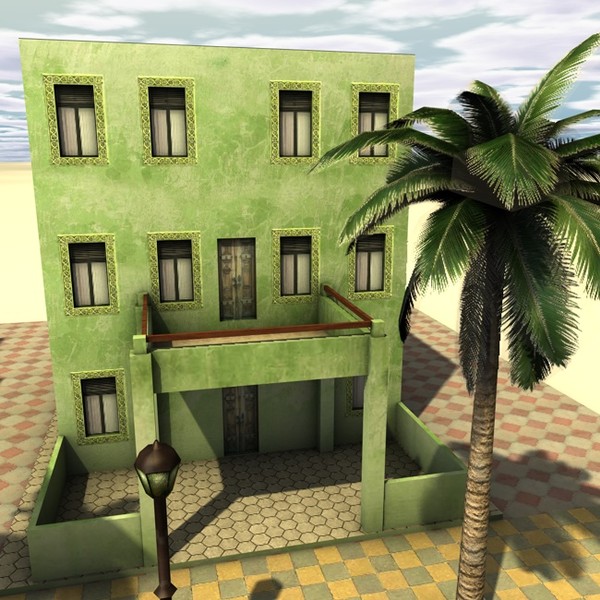 3d arab city houses - Arabstreet2 by ERLHN