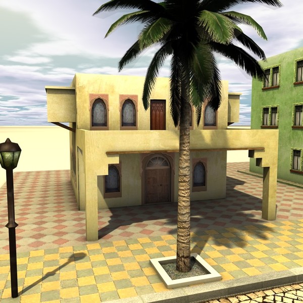 3d arab city houses - Arabstreet2 by ERLHN